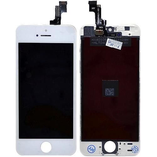 Дисплей совместим с iPhone 5S/SE + тачскрин + рамка белый Xiongmao