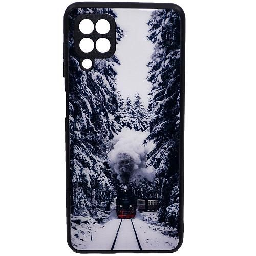 Чехол - накладка совместим с Samsung SM-A225F / SM-M325F / Galaxy A22 / M22 RU / M32 "Glass" Winter Вид 14