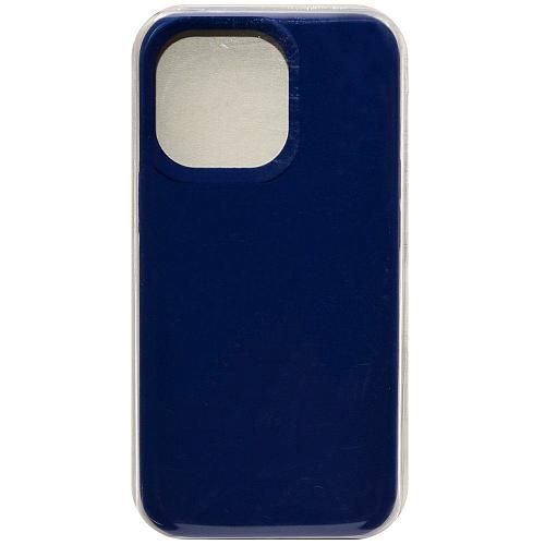 Чехол - накладка совместим с iPhone 15 Pro "Soft Touch" темно-синий 20 /с логотипом/