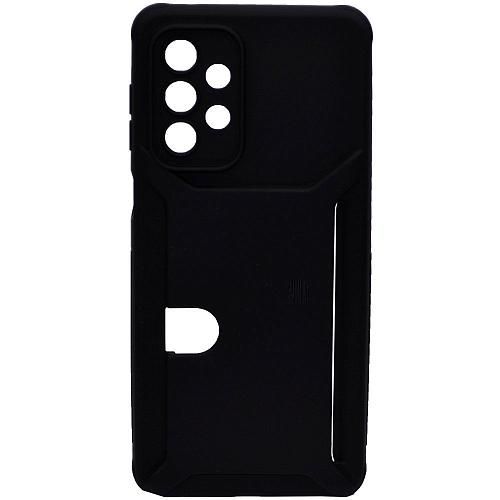 Чехол - накладка совместим с Samsung Galaxy A33 5G "Cardholder" Вид 2 силикон черный
