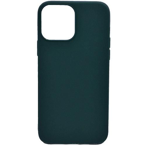 Чехол - накладка совместим с iPhone 13 Pro (6.1") YOLKKI Alma силикон матовый темно-зеленый (1мм)