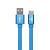 Кабель USB - TYPE-C YOLKKI Trend 01 голубой (1м)
