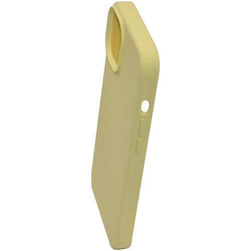 Чехол - накладка совместим с iPhone 14 Plus "Soft Touch" светло-желтый /без лого/