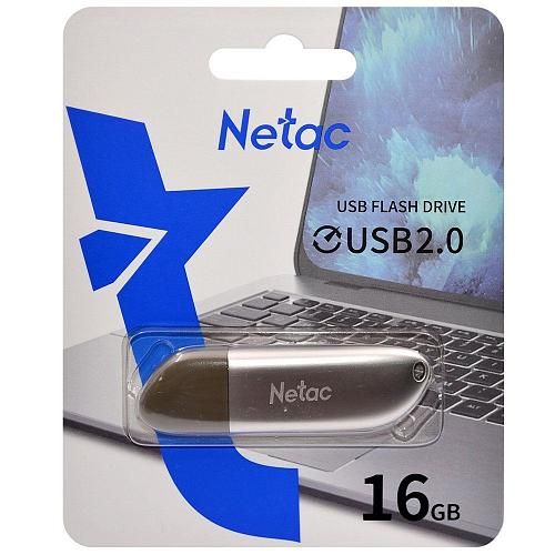 16GB USB 2.0 Flash Drive NETAC U352 серебро (NT03U352N-016G-20PN)