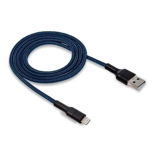 Кабель USB - Lightning 8-pin WALKER C575 синий (1м)