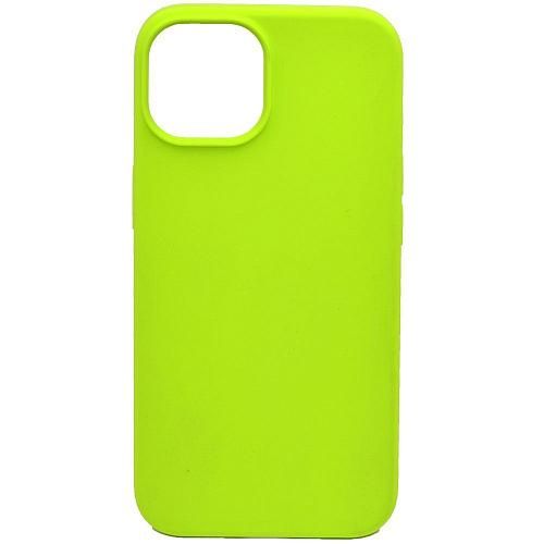 Чехол - накладка совместим с iPhone 14 Plus "Soft Touch" салатовый /без лого/