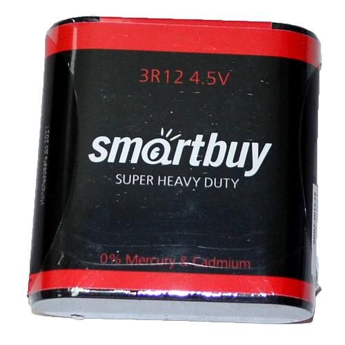 Батарейка 3R12 солевая SmartBuy (блистер/1шт)