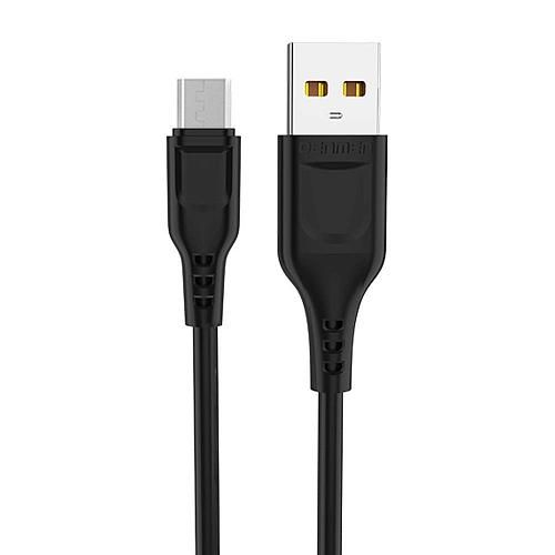 Кабель USB - micro USB DENMEN D01V черный (1м)/повреждена упаковка/