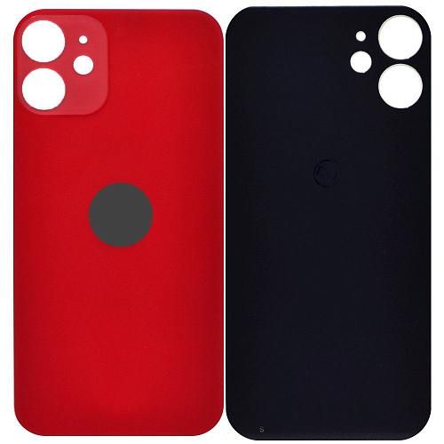 Стекло задней крышки совместим с iPhone 12 mini orig Factory красный /увеличенный вырез камеры/