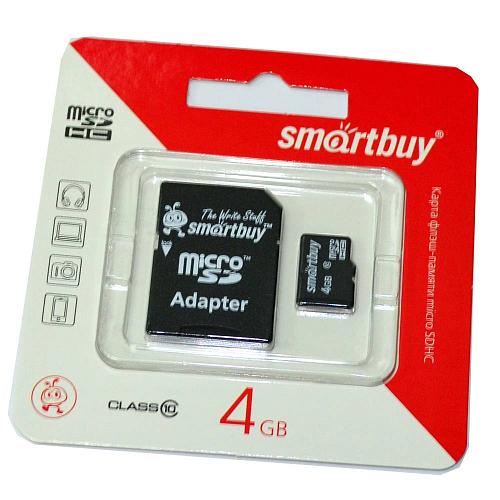 4GB SmartBuy MicroSDHC class 10