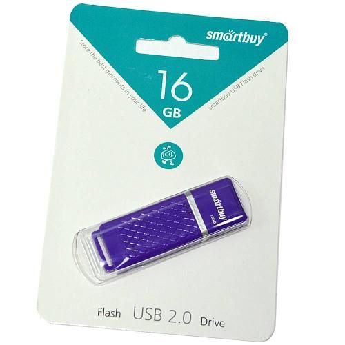 16GB USB 2.0 Flash Drive SmartBuy Quartz фиолетовый (SB16GBQZ-V)
