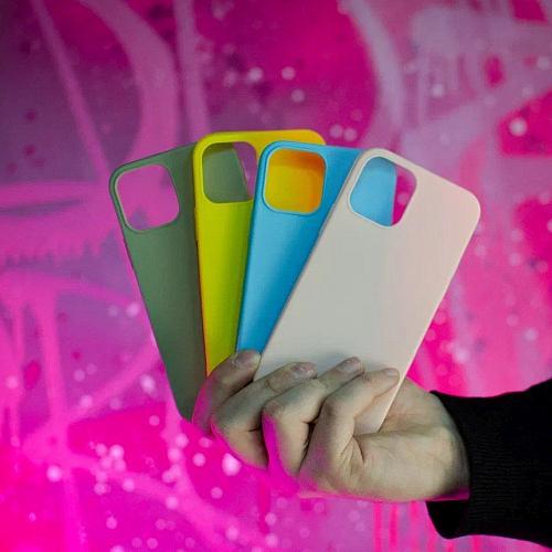 Чехол - накладка совместим с iPhone Xs Max YOLKKI Alma силикон матовый светло-розовый (1мм)
