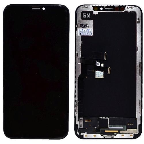 Дисплей совместим с iPhone X + тачскрин + рамка черный OLED GX HARD