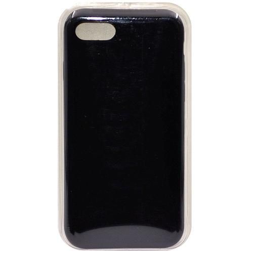 Чехол - накладка совместим с iPhone 7/8/SE "Soft Touch" черный 18 /с логотипом/