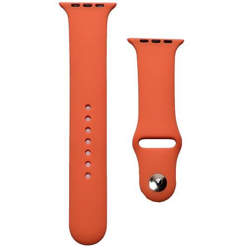 Ремешок совместим с Apple Watch (38/40/41 мм) силикон ML оранжевый 