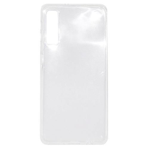 Чехол - накладка совместим с Samsung Galaxy A7 (2018) SM-A750F силикон прозрачный белый (1мм)