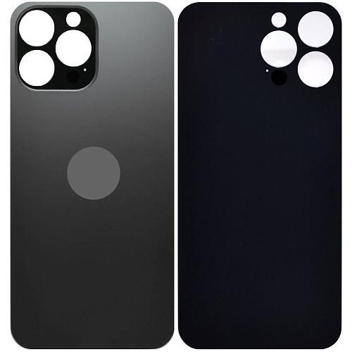 Стекло задней крышки совместим с iPhone 13 Pro Max orig Factory серый /увеличенный вырез камеры/