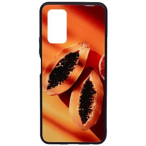 Чехол - накладка совместим с Honor 30s (China version) "Glass" Fruit Вид 12