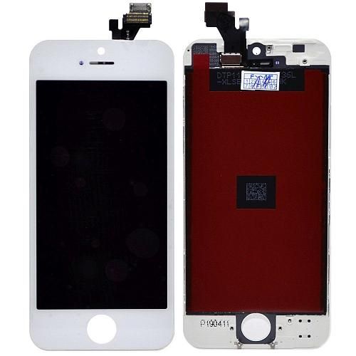 Дисплей совместим с iPhone 5 + тачскрин + рамка белый New Tianma AA