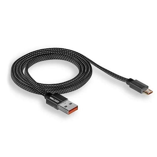 Кабель USB - micro USB WALKER C755 черный (1м)
