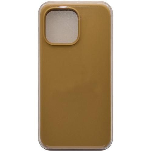 Чехол - накладка совместим с iPhone 14 Pro Max "Soft Touch" бледно-коричневый 28 /с логотипом/