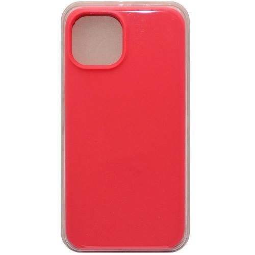 Чехол - накладка совместим с iPhone 14 (6.1") "Soft Touch" бледно-розовый 19 /с логотипом/