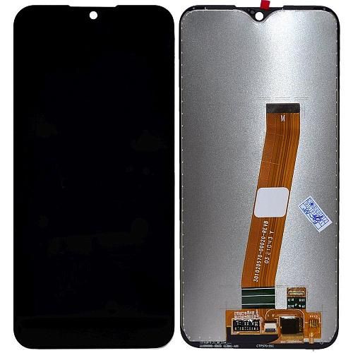 Дисплей совместим с Samsung SM-A015F/Galaxy A01 + тачскрин черный (широкий коннектор) Oриг 100%