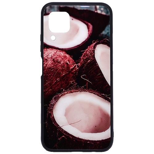 Чехол - накладка совместим с Huawei P40 Lite "Glass" Fruit Вид 07