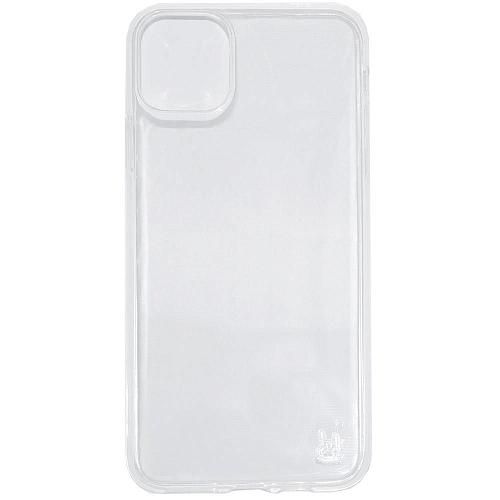 Чехол - накладка совместим с iPhone 11 (6.1") "Magsafe" cиликон+пластик прозрачный/повреждена упаковка/