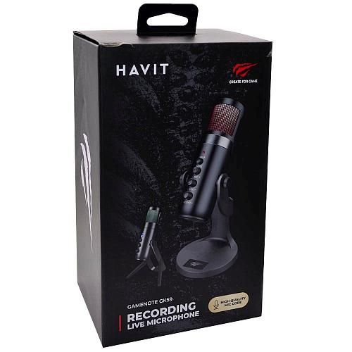 Игровой микрофон для компьютера HAVIT GK59 черный