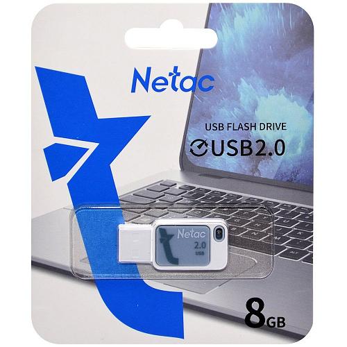 8GB USB 2.0 Flash Drive NETAC UA31 голубой (NT03UA31N-008G-20BL)