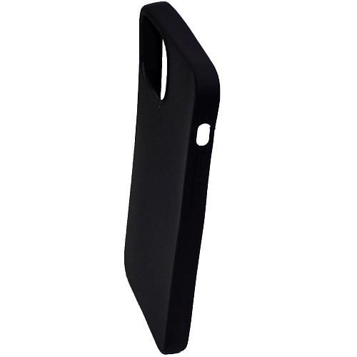 Чехол - накладка совместим с iPhone 13 mini (5.4") YOLKKI Alma силикон матовый черный (1мм)