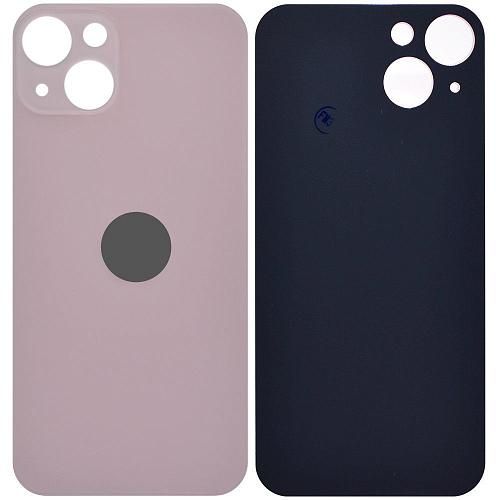Стекло задней крышки совместим с iPhone 13 orig Factory розовый /увеличенный вырез камеры/