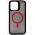 Чехол - накладка совместим с iPhone 12 Pro Max (6.7") "Mystery" с Magsafe пластик+силикон красный