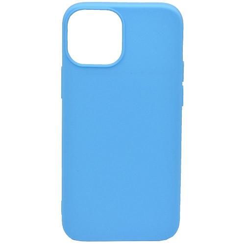Чехол - накладка совместим с iPhone 13 mini (5.4") YOLKKI Alma силикон матовый голубой (1мм)