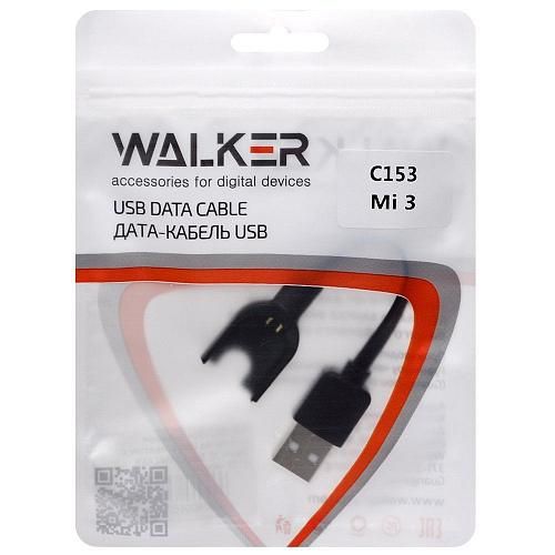 Зарядный кабель [совм. с Xiaomi Mi Band 3] WALKER C153 черн.