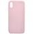 Чехол - накладка совместим с iPhone X/Xs YOLKKI Rivoli силикон светло-розовый