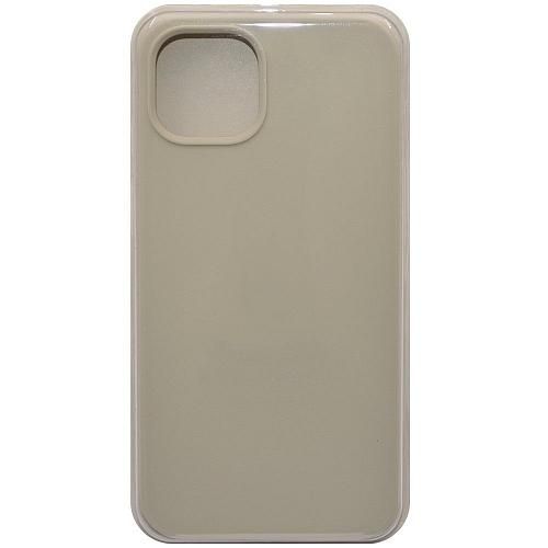 Чехол - накладка совместим с iPhone 13 (6.1") "Soft Touch" молочный 11 /с логотипом/