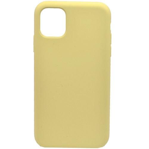 Чехол - накладка совместим с iPhone 11 Pro (5.8") "Soft Touch" светло-желтый /без лого/