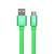 Кабель USB - micro USB YOLKKI Trend 01 зеленый (1м)