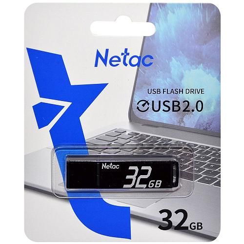32GB USB 2.0 Flash Drive NETAC U351 черный (NT03U351N-032G-20BK)