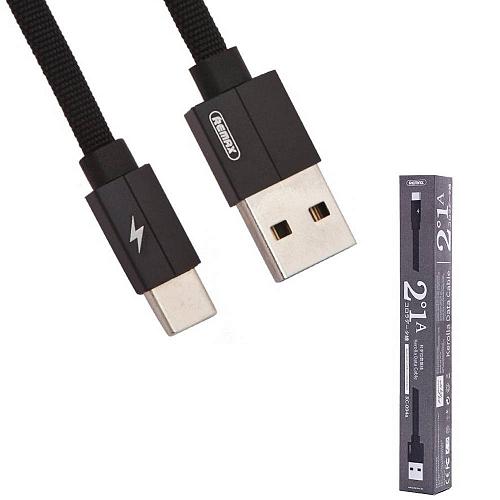 Кабель USB - TYPE-C REMAX Kerolla RC-094a черный (2м) /max 2,1A/