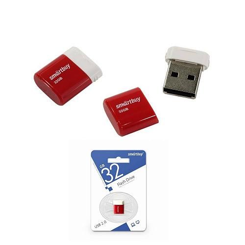 32GB USB 2.0 Flash Drive SmartBuy Lara красный (SB32GBLARA-R)