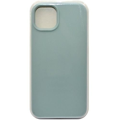 Чехол - накладка совместим с iPhone 15 Plus "Soft Touch" пыльно-мятный 17 /с логотипом/