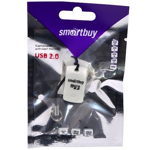 Картридер Micro SD - USB SMARTBUY SBR-706-W белый