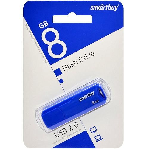 8GB USB 2.0 Flash Drive SmartBuy Clue синий (SB8GBCLU-BU)