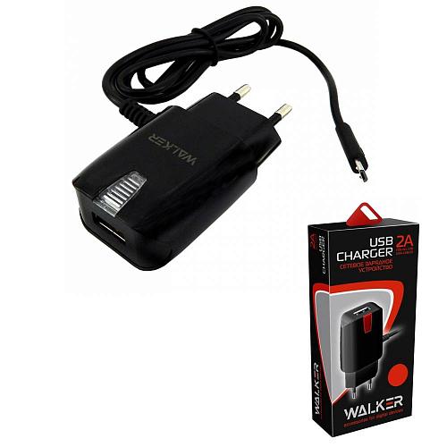 СЗУ micro USB 2,0A (1USB) WALKER WH-22 черный