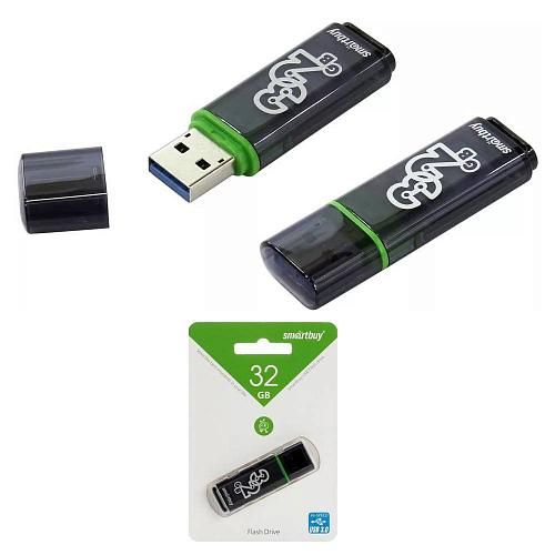 32GB USB 3.0 Flash Drive SmartBuy Glossy темно-серый (SB32GBGS-DG)