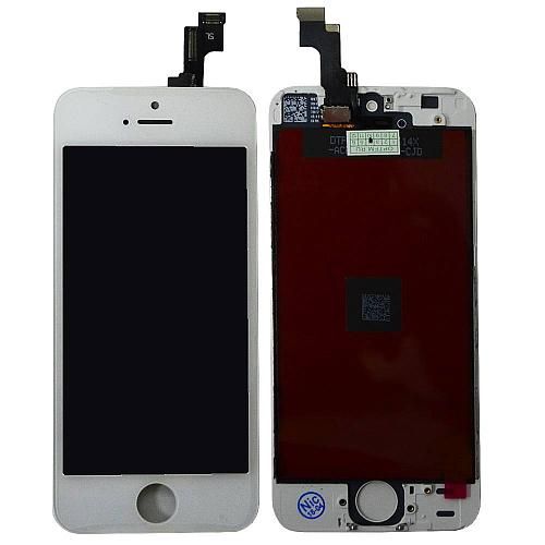 Дисплей совместим с iPhone 5S/SE + тачскрин + рамка белый Shenchao