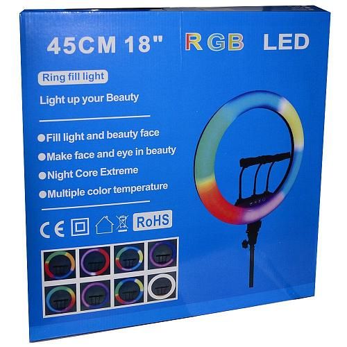 Кольцевая лампа 45см RGB